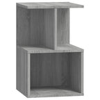 Comodino Grigio Sonoma 35x35x55 cm in Legno Multistrato
