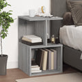 Comodino Grigio Sonoma 35x35x55 cm in Legno Multistrato