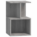 Comodini 2 pz Grigio Sonoma 35x35x55 cm in Legno Multistrato
