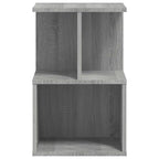 Comodini 2 pz Grigio Sonoma 35x35x55 cm in Legno Multistrato