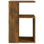Tavolino da Salotto Rovere Fumo 36x30x56cm Legno Multistrato