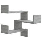 Scaffale Parete Angolo Grigio Sonoma 40x40x50cm Multistrato