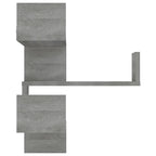 Scaffale Parete Angolo Grigio Sonoma 40x40x50cm Multistrato