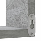 Scaffale Parete Angolo 2pz Grigio Sonoma 40x40x50cm Multistrato
