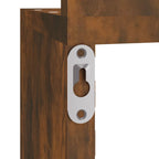 Mensola Muro Angolo Rovere Fumo 20x20x127,5cm Truciolato