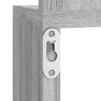 Mensola Angolare Grigio Sonoma 20x20x127,5 cm Truciolato