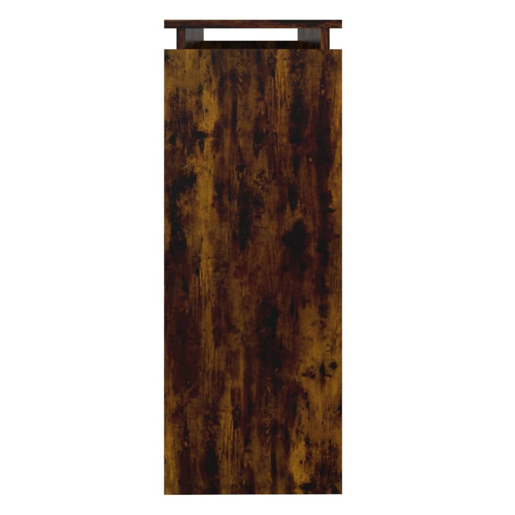 Tavolino Consolle Rovere Fumo 102x30x80 cm in Legno Multistrato