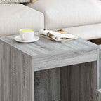 Tavolini Impilabili 3 pz Grigio Sonoma in Legno Multistrato