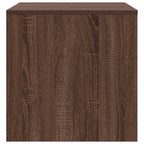 Tavolini Impilabili 3 pz Rovere Marrone in Legno Multistrato