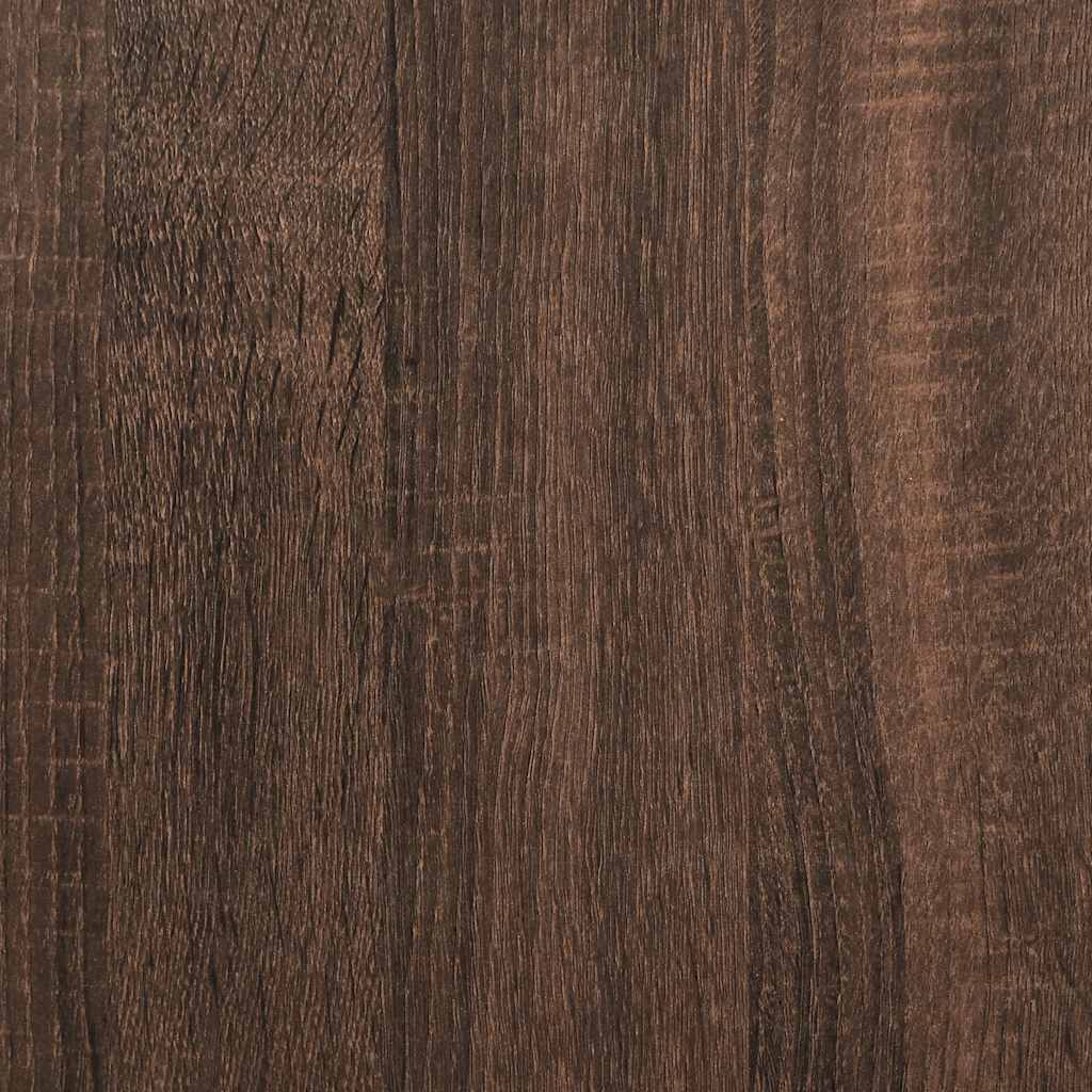 Tavolini Impilabili 3 pz Rovere Marrone in Legno Multistrato