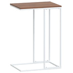 Tavolino da Salotto Bianco 40x30x59 cm in Legno Multistrato