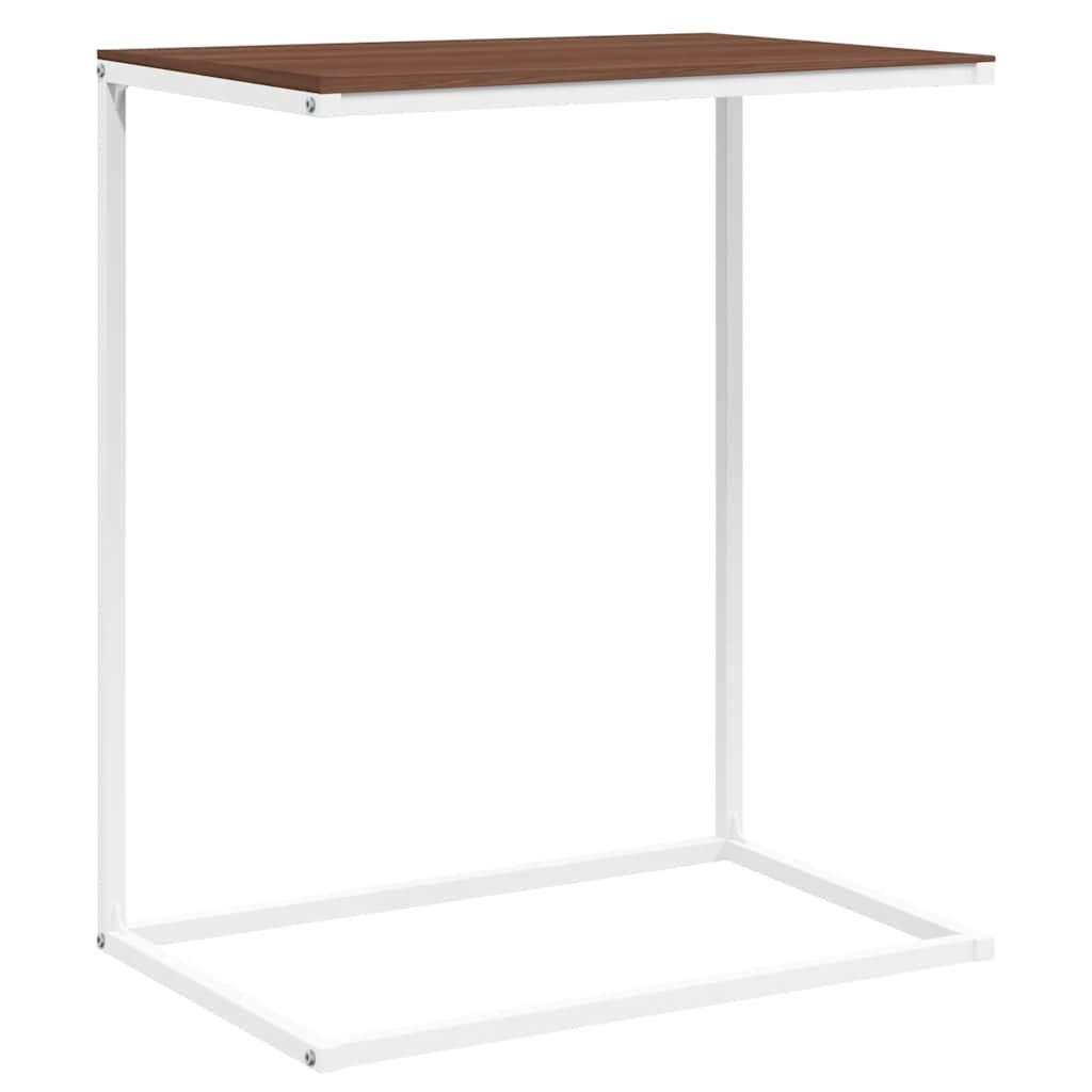 Tavolino da Salotto Bianco 55x35x66 cm in Legno Multistrato