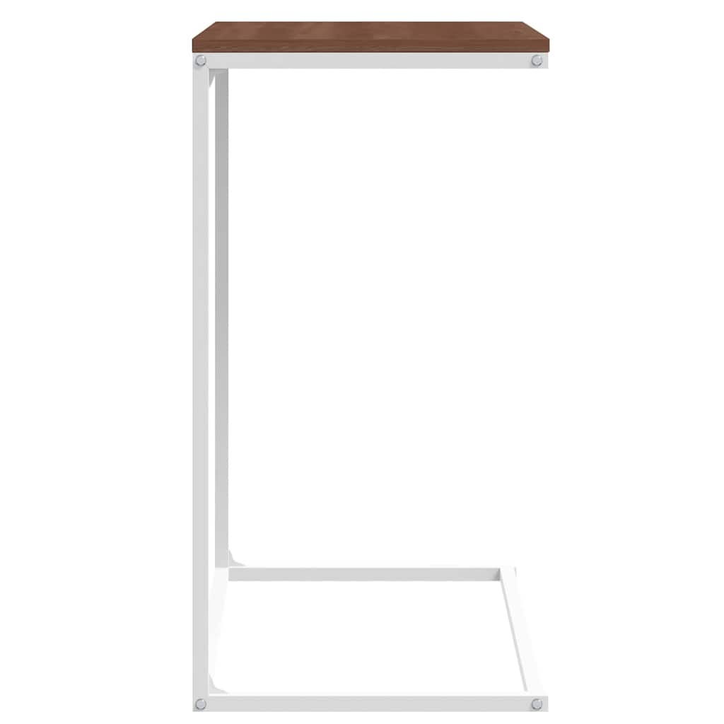 Tavolino da Salotto Bianco 55x35x66 cm in Legno Multistrato