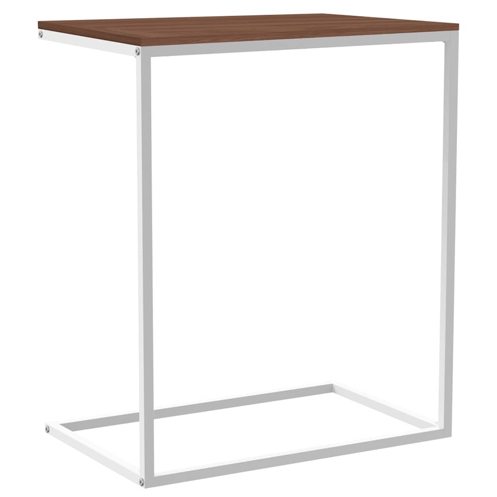 Tavolino da Salotto Bianco 55x35x66 cm in Legno Multistrato