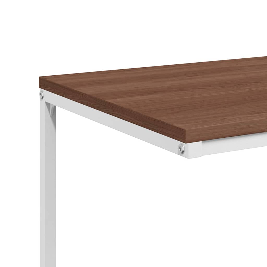 Tavolino da Salotto Bianco 55x35x66 cm in Legno Multistrato