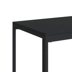 Tavolino con Ruote Nero 40x30x63,5cm in Legno Ingegnerizzato