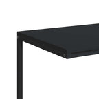 Tavolino con Ruote Nero 55x35x70 cm in Legno Multistrato
