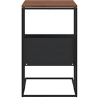 Tavolino Nero 55x36x59,5 cm Legno Multistrato