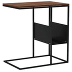 Tavolino Nero 55x36x59,5 cm Legno Multistrato