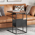 Tavolino Nero 55x36x59,5 cm Legno Multistrato