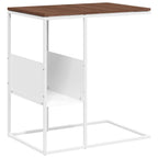 Tavolino Bianco 55x36x59,5 cm Legno Multistrato