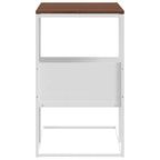 Tavolino Bianco 55x36x59,5 cm Legno Multistrato