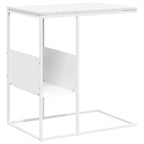 Tavolino Bianco 55x36x59,5 cm Legno Multistrato