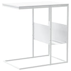 Tavolino Bianco 55x36x59,5 cm Legno Multistrato