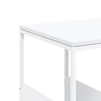 Tavolino Bianco 55x36x59,5 cm Legno Multistrato