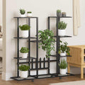 Portafiori con Ruote 94,5x24,5x91,5 cm Ferro Nero
