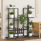 Portafiori con Ruote 94,5x24,5x91,5 cm Ferro Nero