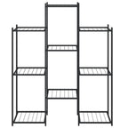 Portafiori 83x25x100 cm Ferro Nero