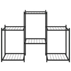 Portafiori 83x25x60 cm Ferro Nero