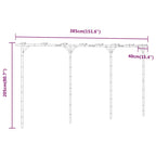 Pergola in Bambù 385x40x205 cm