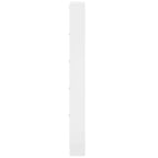 Scarpiera Bianco Lucido 59x17x169 cm in Legno Multistrato