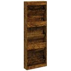 Scarpiera Rovere Fumo 59x17x169 cm in Legno Multistrato