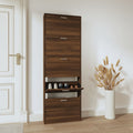 Scarpiera Rovere Marrone 59x17x169 cm in Legno Multistrato