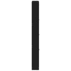 Scarpiera Nera 59x17x150 cm in Legno Multistrato