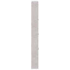 Scarpiera Grigio Cemento 59x17x150 cm in Legno Multistrato