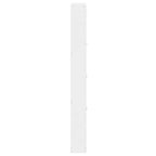 Scarpiera Bianco Lucido 59x17x150 cm in Legno Multistrato
