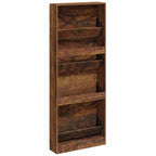 Scarpiera Rovere Fumo 59x17x150 cm in Legno Multistrato