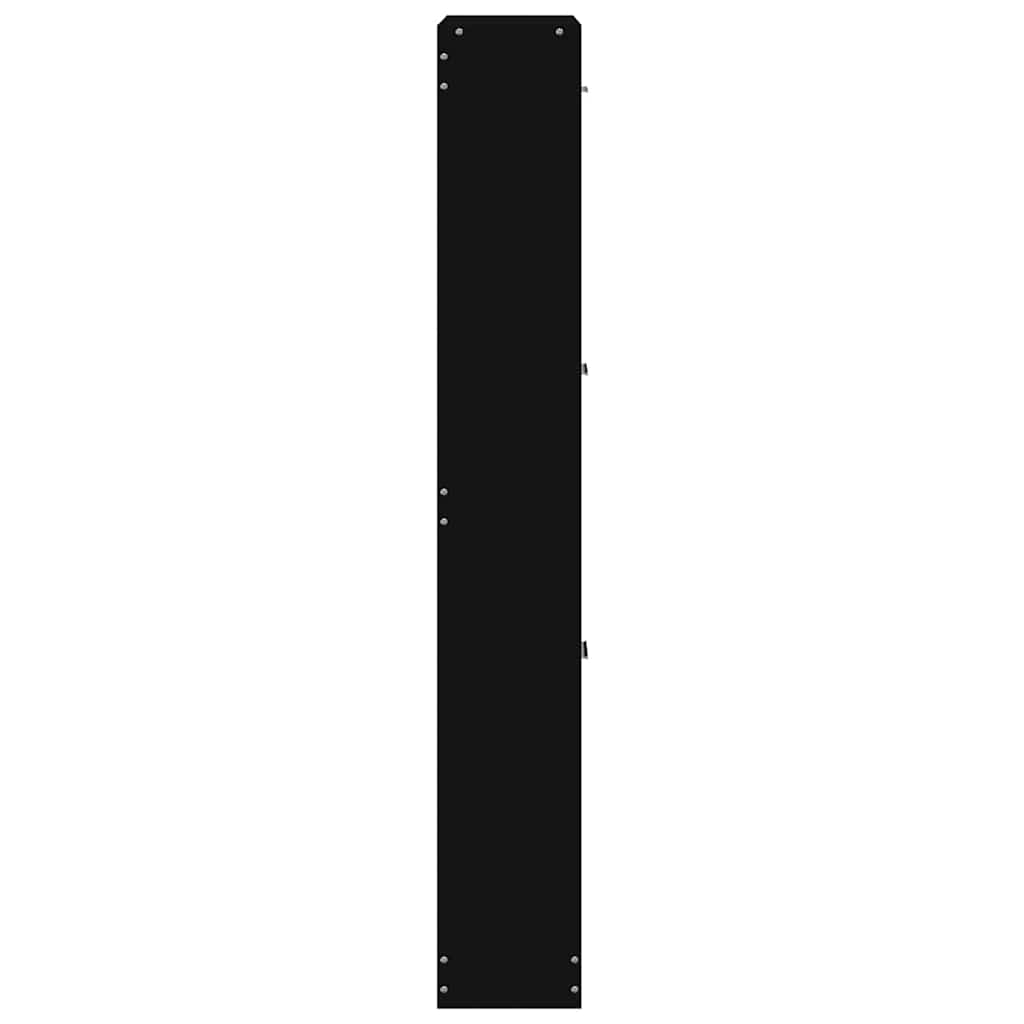 Scarpiera Nera 59x17x108 cm in Legno Multistrato