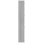 Scarpiera Grigio Sonoma 59x17x108 cm in Legno Multistrato