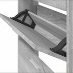 Scarpiera Grigio Sonoma 59x17x108 cm in Legno Multistrato