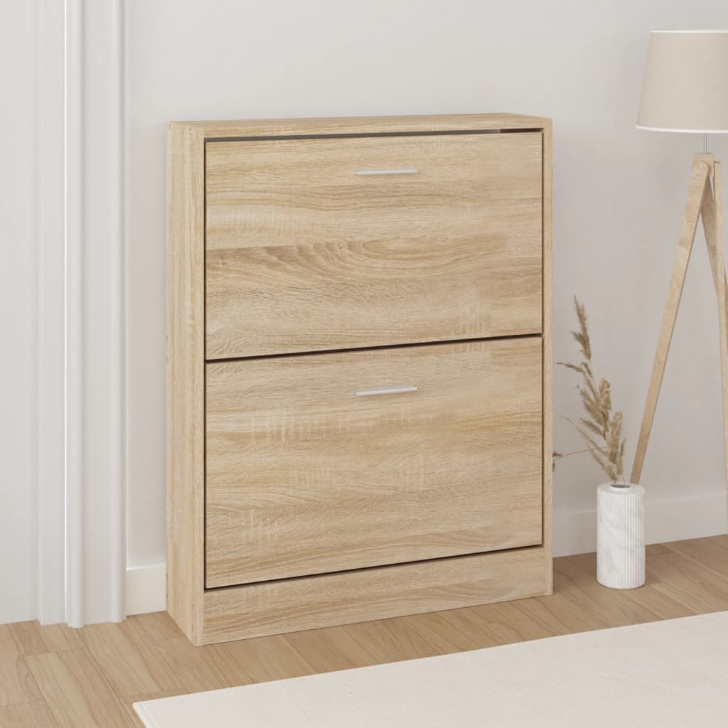 Scarpiera Rovere 59x17x81 cm Legno ingegnerizzato
