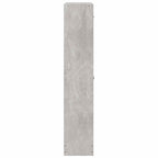 Scarpiera Grigio Cemento 59x17x81 cm in Legno Multistrato