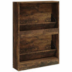 Scarpiera Rovere Fumo 59x17x81 cm in Legno Multistrato
