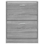 Scarpiera Grigio Sonoma 59x17x81 cm in Legno Multistrato