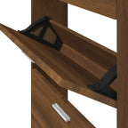 Scarpiera Rovere Marrone 59x17x81 cm in Legno Multistrato