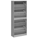 Scarpiera Grigio Sonoma 63x24x147 cm in Legno Multistrato